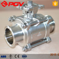 2way clamp type food grade sanitary pneumatic actuator valve